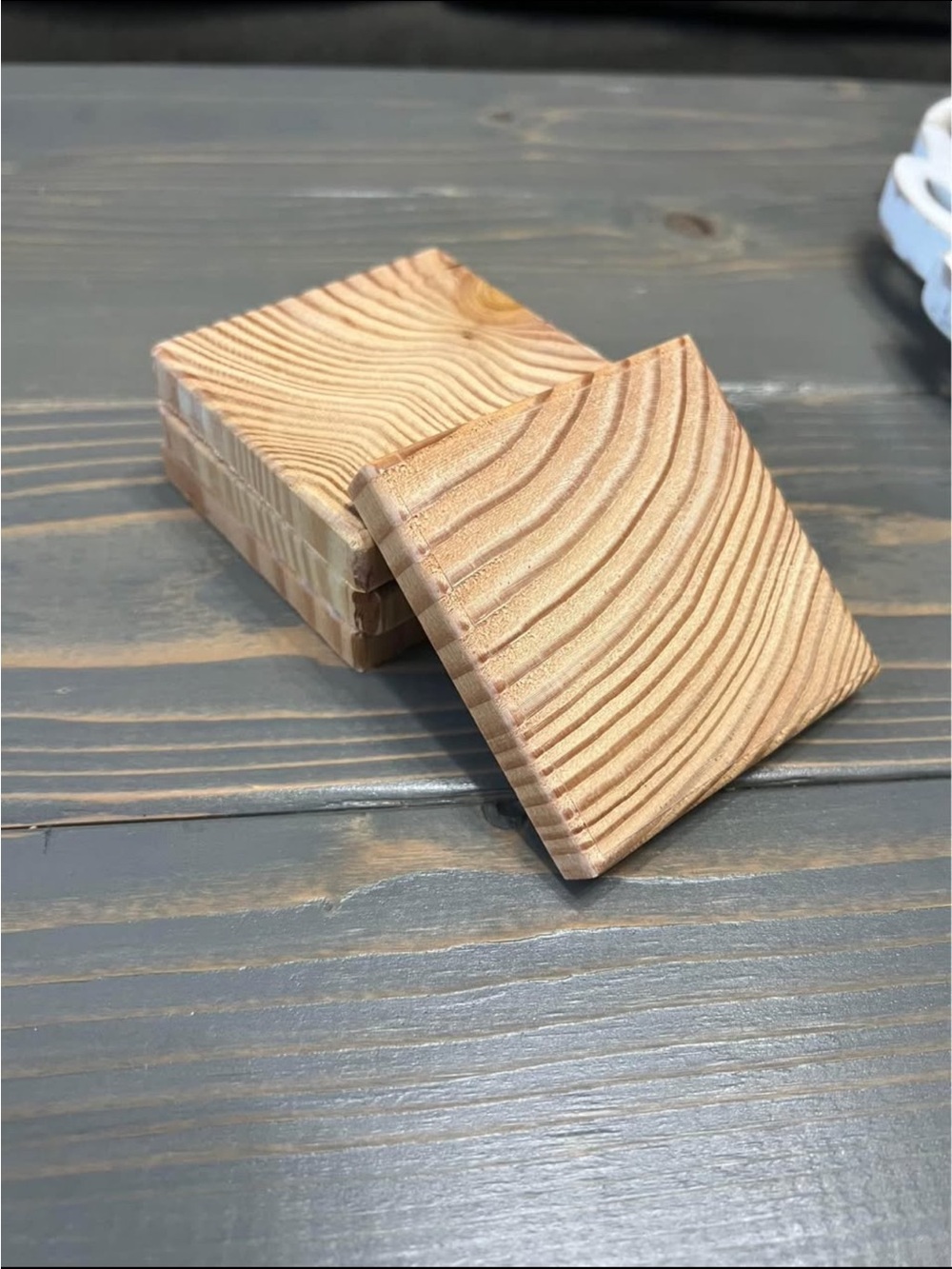 Handcrafted Rustic Wooden Coasters - Picture 2 of 3